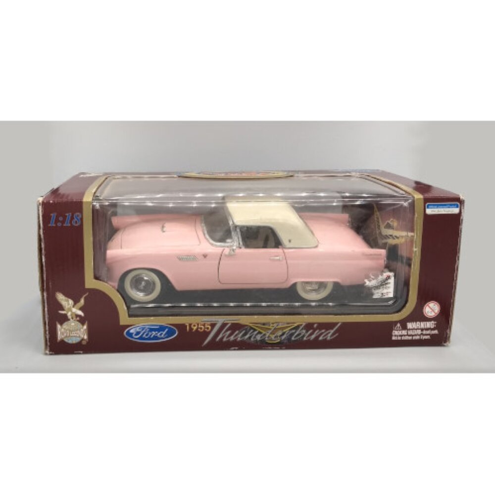 Road Legends Pink 1955 Ford Thunderbird 1:18 Die Cast